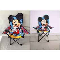 썸스팟 캠핑필수템 어린이캠핑의자 캐릭터캠핑의자 커플캠핑의자 아웃도어 디즈니갬성 갬성캠핑의자 애스닉 달의자 접이식 등받이 캠핑피싱의자 비치의자 아이들캠핑의자 아동캠핑의자, 뉴 미키 옐로 네이비