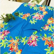 릴리패브릭 대폭 레이온실크] 블루 하와이_WS 992 원단 천