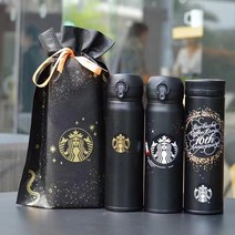 스타벅스 1+1 보온 보냉 텀블러 블랙A골드마크 500ml 사은품4종