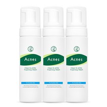 아크네스 클리어 앤 화이트 포밍워시 클렌징 폼 150ml, 3개
