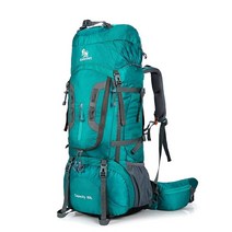 80L 관광 배낭 캠핑 하이킹 군사 배낭 스키 등산 장비 Haversack Sportbag Molle Survival Backpack, 협력사, 레이크 블루, 다른