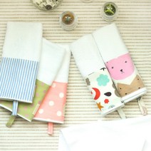 어린이집 수건/ 패브릭 수건, 21_쉐비플라워 고리수건