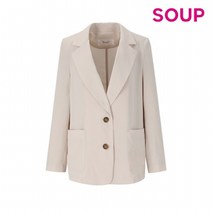 숲 (SOUP) 폴리 싱글 투버튼 아웃포켓 자켓(SX5JK70)