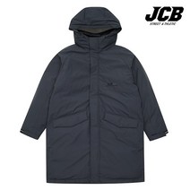 제이씨비 솔리드 후드 롱 덕다운 점퍼