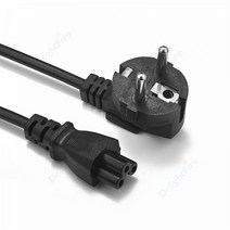 노트북 전원 케이블 1.2m EU 플매트 카펫 러그 IEC C5 어댑터 연장 코드 Asus Dell HP TV 모니터 PC 컴퓨터 프린터, 02 0.5m