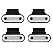 지노기업/클리언스 램프/20LED/12V/24V/겸용/차폭등/고무등/마커램프/사이드등/엠버 미등/면발광/측면등/백색/황색/적색/브라켓/화물차/대형트럭/1톤/윙바디/탑차/포터2/봉고, 엠버20LED(화이트)4개