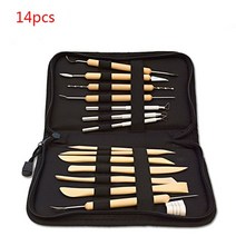 우드카빙키트 뜨거운 판매 14 개 나무 금속 도자기 조각 성형 전문 점토 도구 키트, 01 Product qualities