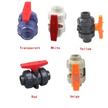 PVC배관 부속 피팅 자재 PVC/PP 볼 밸브 유니온 PVC 수도관 커넥터 배관 호스 슬립 차단 1개개 FSG