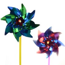 반짝이바람개비(만들기)(10개) DIY
