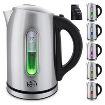 T24 티포트 스테인리스 스틸 주전자 1.7L 온도 설정 2200W 선택에 따라 Ctt3