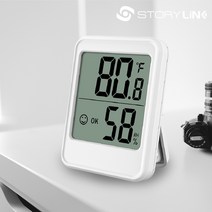스토리링크 샤오미 신생아 온습도계 디지털 아기 스마트 실내 미니 온도측정기 건전지포함, 스토리링크 트윈쿨베이직 온습도계, 화이트