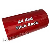 평판프레스 열전사100x10/12 cm ("x40") PVC 열전달 비닐 열 프레스 기계 절단 플로터 커터 티셔, 23 Stick back Red