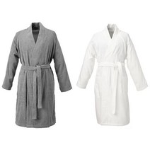 이케아 ROCKAN 로콘 목욕가운/샤워가운/수면잠옷/로브/호텔/선물, 색상:화이트 L/XL_703.920.33