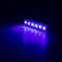 10PCS 12V 24V 경고 빛 6 LED 외부 빛 타원형 정리 트레일러 트럭 오렌지 화이트 레드 LED 사이드 마커 램, 04 10x blue