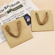 정사각형 바닥넓은 초밥 쇼핑백 정사각형종이가방 소