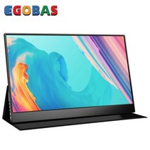 Egobass휴대용 모니터 초박형 156 인치 FHD USBC HDMI 삼성 화웨이 스마트 폰 노트북 스위치 XBOX PS5 호환, 02 Nontouch