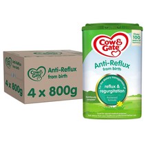 Cow N Gate Anti Reflux Baby Milk Powder 카우앤게이트 1세 안티 리플럭스 밀크 파우더 분유 800g 4개