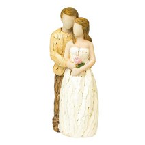 신부와 신랑 입상 추상 커플 동상 우아한 Polyresin 웨딩 케이크 토퍼 측정 2.8x2x6.5inch 로맨틱, 보여진 바와 같이, 수지