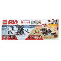 LEGO 스타워즈 66597 슈퍼 배틀 팩 2 in 1 75198 타투인 및 75197 퍼스트 오더 스페셜리스트 팩 포함 멀티 컬러
