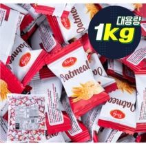 오트밀 미니바이트 약400개 낱개포장 대용량 과자 SNS HOT 인간사료, 1000g x 4봉