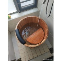 편백나무반신욕기 1인 간이욕조 반신욕기 이동식 가정용 히노끼 욕조 목용탕 홈 사우나 찜질방, 60X60, 1개