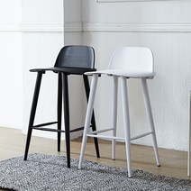 베스트리빙 인테리어에 포인트가 되는 링고 플라스틱 바텐 홈바 바의자 1개 3colors, 블랙