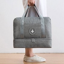 [에이치플러스몰] 신발도 따로 보관되는 캐리어보조가방, 색상:보스턴가방(고급형)_블랙