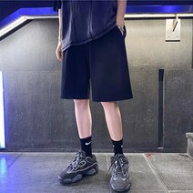 남성 팬츠 얇은 와이드 트렌드 코디 아이스 속건 스포츠 남성 9부 캐주얼 팬츠
