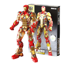 BUBA 레고 아이언맨 호환 블록 피규어 아이언맨 슈퍼히어로 조립식 벽돌, 6011