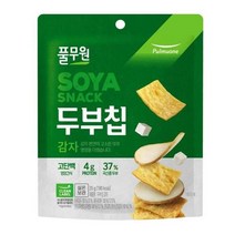 풀무원 사무실간식 탕비실 어린이집 영양간식 주전부리 군것질 두부칩 감자 고단백칩 국산콩두부 35g, 6개