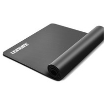 A2Z LENWAVE 홀리즌 빅사이즈 요가매트 10mm 1850X900mm, 블랙