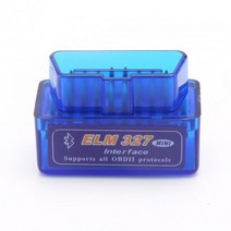 택배 블루투스 스캐너 버전 슈퍼 미니 ELM327 V2.1 OBD2 Elm 327 자동차 진단 도구 ODB2 OBDII 프로토콜, BLUE