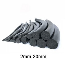 블랙 EPDM 고무 폼 씰링 스트립 캐비닛 어 씰용 라운드 스폰지 코드 바 23456789023456820mm, 12 Dia 10mm_04 5 Meters