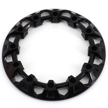 6 인치 7 휠 허브 장식휠 림 장식 링 보호 커버 카트 AT 이동 오토바이 호환 부품, 14 7inch black