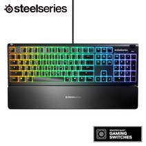 스틸시리즈 Apex 3 유선 키보드 (USB), 1개, 선택하세요