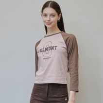 샐러드볼즈 SELMONT RAGLAN 3/4 T-SHIRT BROWN