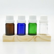 [이서지니]갈색 유리 공병 흰색캡 드롭퍼 아로마 오일 화장품 10ml, W_드롭퍼10ml_초록