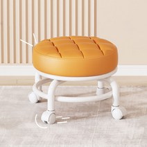 원형 좌식의자 바퀴달린 무빙 작은 앉은뱅이 의자, 그레이