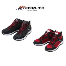 MAZUME 마즈메 MZSH-408 러프 워터 데크슈즈 하이컷 갑판화 낚시화 낚시 슈즈 안전화, 검은색(검은색 19-3911tcx), M