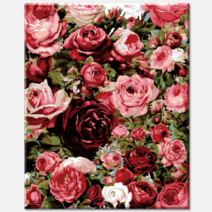 (물감 2배) diy 명화그리기 I49 로즈데이 아크릴 유화 색칠하기 장미꽃 그림 명화그리기추천