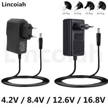 4.2V 8.4V 12.6V 1A 2A 어댑터 전원 공급 장치 충전기 다이나믹 에어쿠션 데코 레이저 레벨 드라이버 드라이버 16.8 리튬 배터리, CHINA, US, 16.8V 1A DC 5.5-2.1