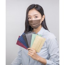 제조사 직접판매 리에어 패션 마스크 국산국내생산 덴탈컬러 5매, 네이비