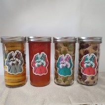 [솜나물] 정성가득 직접 만드는 수제청 모듬 선물세트, 청포도/자몽/레몬박하