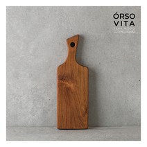 [올소비타] 올소 티크 나무 핸들 도마 - S(스몰)