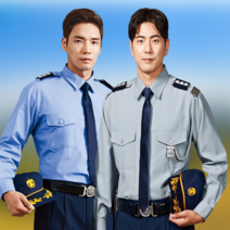 티뷰크 TBUC 경비복 근무복 유니폼 셔츠, XL, 4.경비복반팔02(블루)