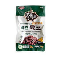 고기대신 비건육포 오리지널바베큐 식물성고기 40g x 6개, 상세페이지 참조