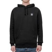 백화점정품 아디다스오리지널스 남녀공용 아디다스 트레포일 에센셜 후드 후디 후드티 맨투맨 IA4898 아디다스오리지널 남성 여성 우먼스 데일리 블랙 트레이닝복 추리닝 불꽃마크 커플