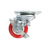PVC바퀴 스톱 레드 사이즈선택, 1) 1.5인치/하중28kg