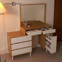 (단독특가) 레시 템바보드 확장형 수납 서랍 화장대 거울세트 시리즈, 04.레시 3단템바 오크화이트, 12.마시멜로_스퀘어(프림로즈옐로우)