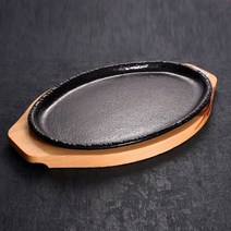 무쇠주물팬 타원 스테이크 4호 요리 접시 그릇 안주